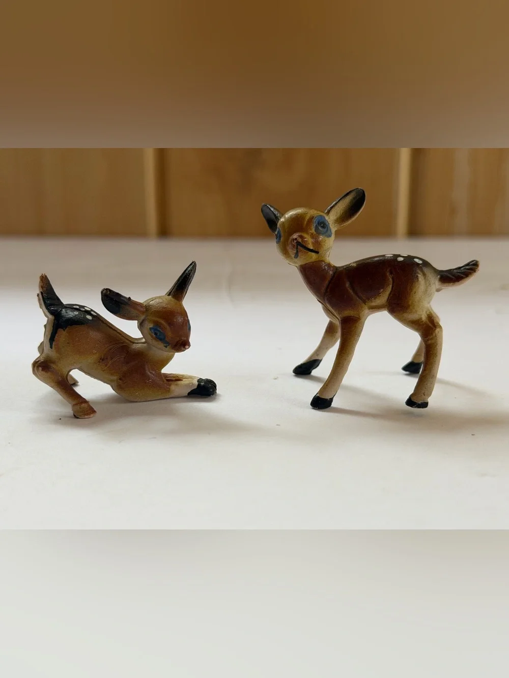 Vintage Miniature Plastic Deer Figures